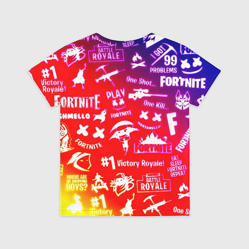 Детская футболка Фортнайт ювентус градиент / 3D-принт – фото 2