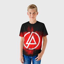 Футболка детская Linkin Park: Red style, цвет: 3D-принт — фото 2