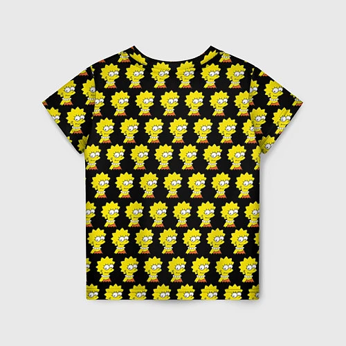 Детская футболка Лиза Симпсон: узор / 3D-принт – фото 2
