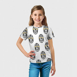 Футболка детская Juventus Pattern, цвет: 3D-принт — фото 2