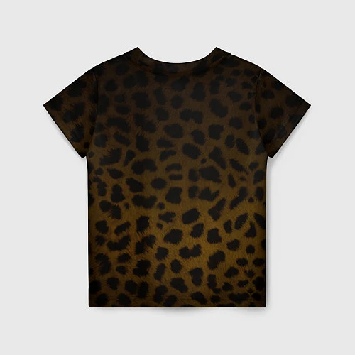 Детская футболка Рык леопарда / 3D-принт – фото 2