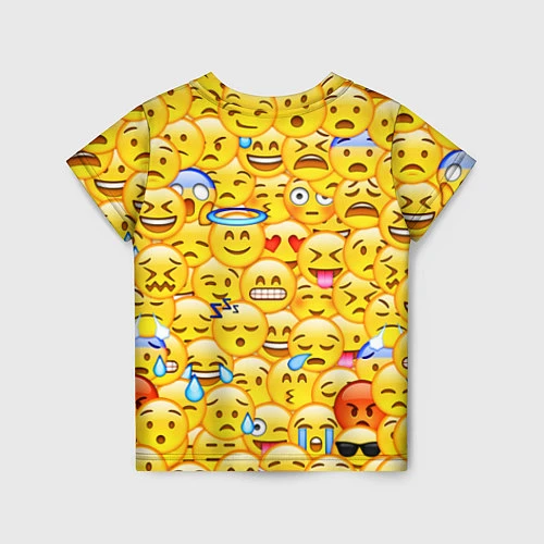 Детская футболка Emoji / 3D-принт – фото 2