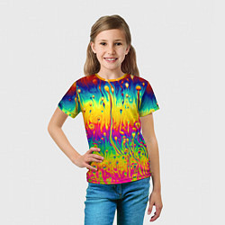 Футболка детская Tie dye, цвет: 3D-принт — фото 2