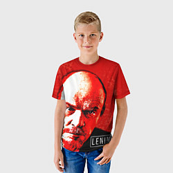 Футболка детская Red Lenin, цвет: 3D-принт — фото 2