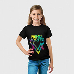 Футболка детская Mind Vortex Colour, цвет: 3D-принт — фото 2