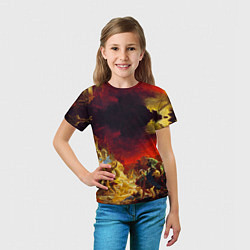 Футболка детская Брюллов Последний день Помпеи, цвет: 3D-принт — фото 2