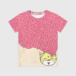 Футболка детская Drop Dead: Pink Brains, цвет: 3D-принт