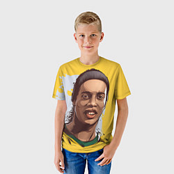 Футболка детская Ronaldinho Art, цвет: 3D-принт — фото 2