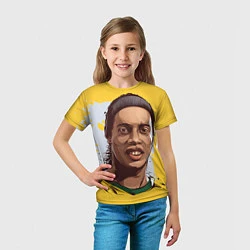 Футболка детская Ronaldinho Art, цвет: 3D-принт — фото 2