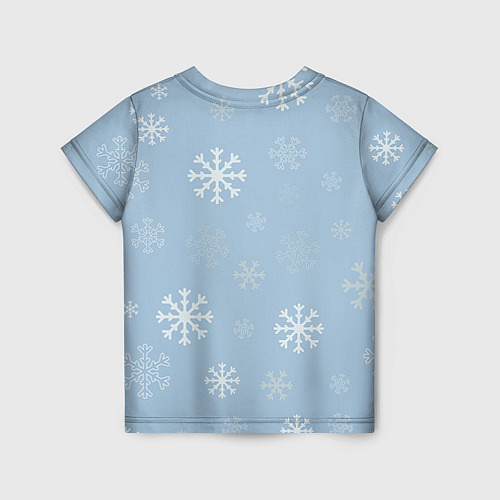 Детская футболка Зимний олень / 3D-принт – фото 2