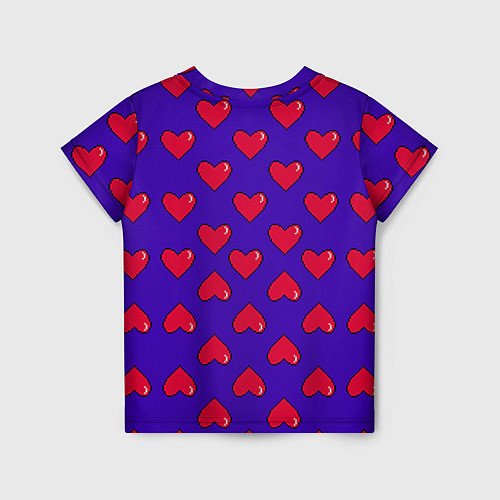 Детская футболка Hearts Pattern / 3D-принт – фото 2