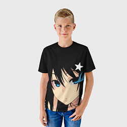 Футболка детская Black Rock Shooter - глаза Мато Курои, цвет: 3D-принт — фото 2