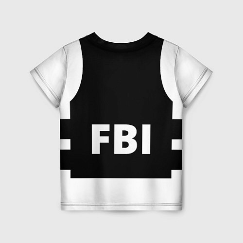 Детская футболка Бронежилет FBI / 3D-принт – фото 2