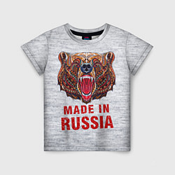 Футболка детская Bear: Made in Russia, цвет: 3D-принт