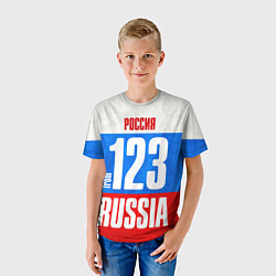 Футболка детская Russia: from 123, цвет: 3D-принт — фото 2