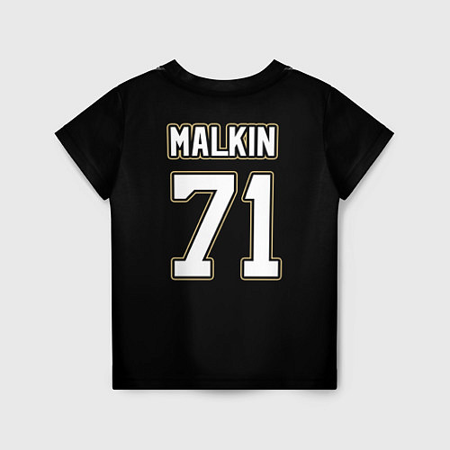 Детская футболка Pittsburgh Penguins: Malkin / 3D-принт – фото 2