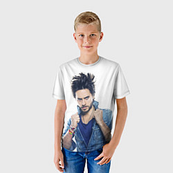 Футболка детская Джаред Лето, цвет: 3D-принт — фото 2