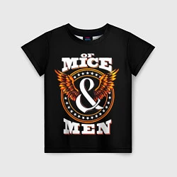 Футболка детская Of Mice & Men, цвет: 3D-принт