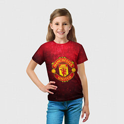 Футболка детская Манчестер Юнайтед, цвет: 3D-принт — фото 2