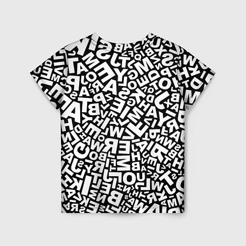 Детская футболка Английский алфавит / 3D-принт – фото 2