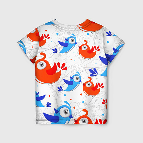 Детская футболка Птички / 3D-принт – фото 2