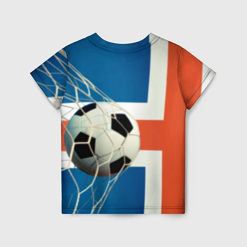 Детская футболка Исландский футбол / 3D-принт – фото 2