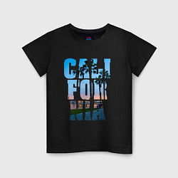 Футболка хлопковая детская California Dreams, цвет: черный
