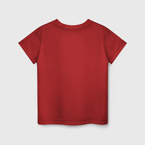 Детская футболка Череп / Красный – фото 2