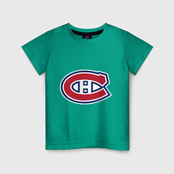 Футболка хлопковая детская Montreal Canadiens цвета зеленый — фото 1