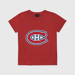 Футболка хлопковая детская Montreal Canadiens, цвет: красный