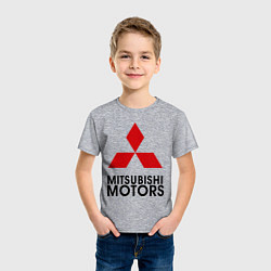 Футболка хлопковая детская Mitsubishi, цвет: меланж — фото 2