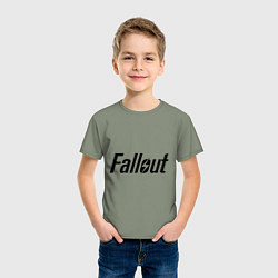 Футболка хлопковая детская Fallout, цвет: авокадо — фото 2