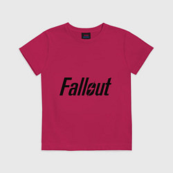 Футболка хлопковая детская Fallout, цвет: маджента