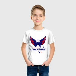Футболка хлопковая детская Washington Capitals: Ovechkin, цвет: белый — фото 2