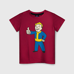 Футболка хлопковая детская Fallout Boy, цвет: маджента