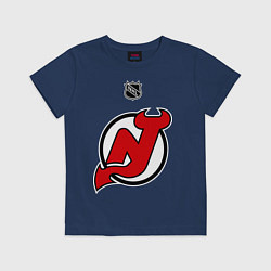 Футболка хлопковая детская New Jersey Devils: Kovalchuk 17, цвет: тёмно-синий
