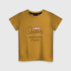 Детская футболка Королевы рождаются в июле