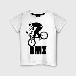 Футболка хлопковая детская BMX 3, цвет: белый