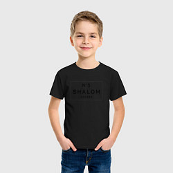 Футболка хлопковая детская SHALOM, цвет: черный — фото 2
