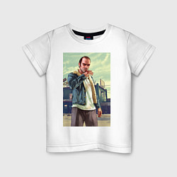 Футболка хлопковая детская Trevor Philips, цвет: белый