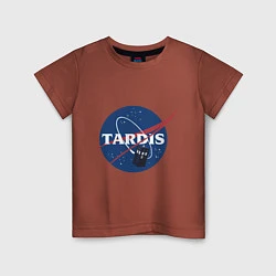 Футболка хлопковая детская Tardis NASA, цвет: кирпичный