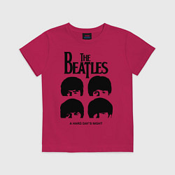 Футболка хлопковая детская A Hard Days Night, цвет: маджента