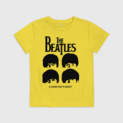 Футболка хлопковая детская A Hard Days Night, цвет: желтый
