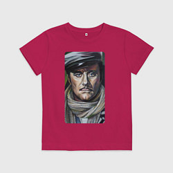 Футболка хлопковая детская Остап Бендер: портрет, цвет: маджента