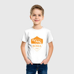 Футболка хлопковая детская AS Roma: Autumn Top, цвет: белый — фото 2