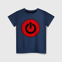 Детская футболка Power button