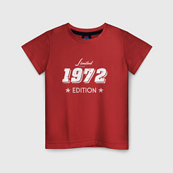 Футболка хлопковая детская Limited Edition 1972, цвет: красный