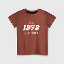 Футболка хлопковая детская Limited Edition 1973, цвет: кирпичный