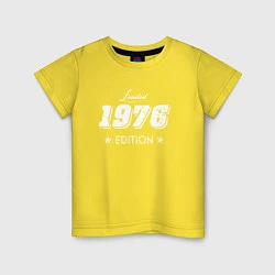 Футболка хлопковая детская Limited Edition 1976, цвет: желтый