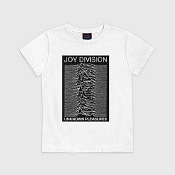Футболка хлопковая детская Joy Division: Unknown Pleasures, цвет: белый